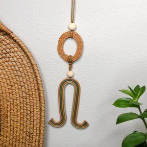 Boho Hand Crafted Clay Hanging Wall Art piece